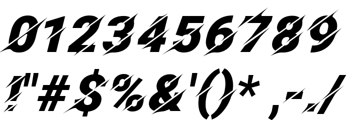 Facon Font Alte caractere