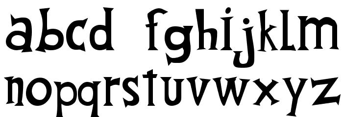 Fantique Four Shareware 字体 小写