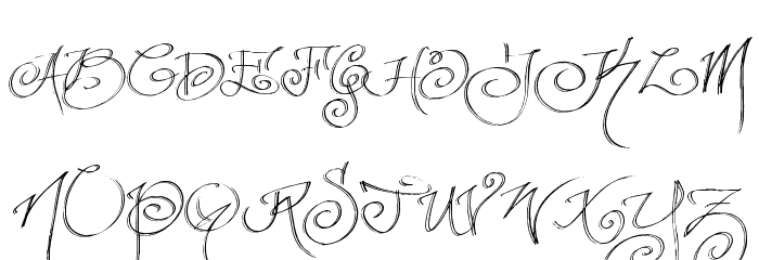 fancyPens フォント 大文字