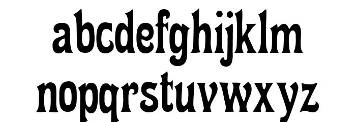 FetteMikado Font LOWERCASE