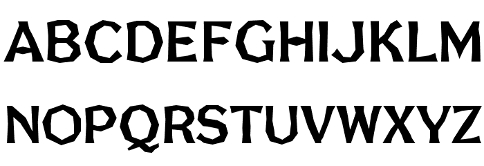 FHABrokenGothicNo1NC フォント 小文字
