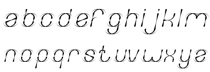 FIREWORK Italic Font Litere mici