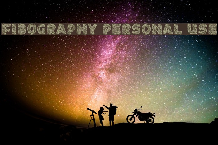Fibography Personal Use Caratteri examples