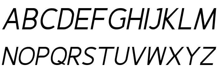 Fineness Pro Regular Italic 字体 大写