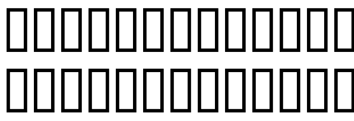 Flowchart Font Litere mari