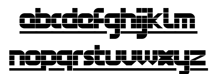 FontStruct Gothic Underlined Regular Schriftart Kleinbuchstaben