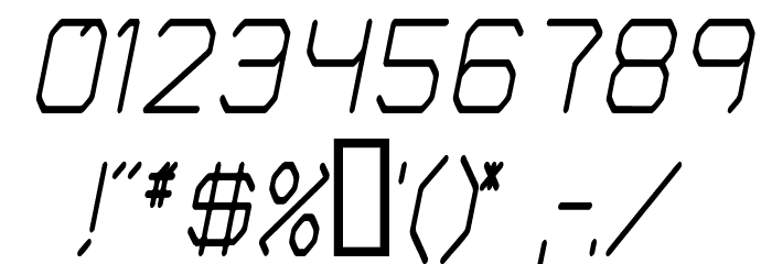 Fontmaker's Choice ThinItalic Fuentes OTROS CHARS