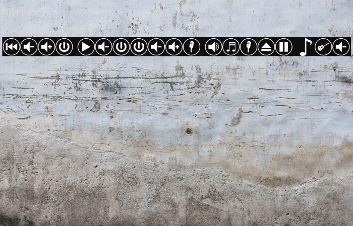 font bottons music pro Caratteri examples