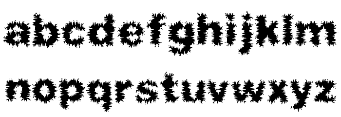 Frizzed BRK Font Litere mici