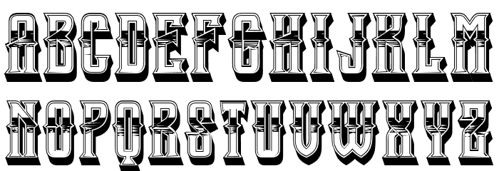 Gangster Regular Font Litere mari