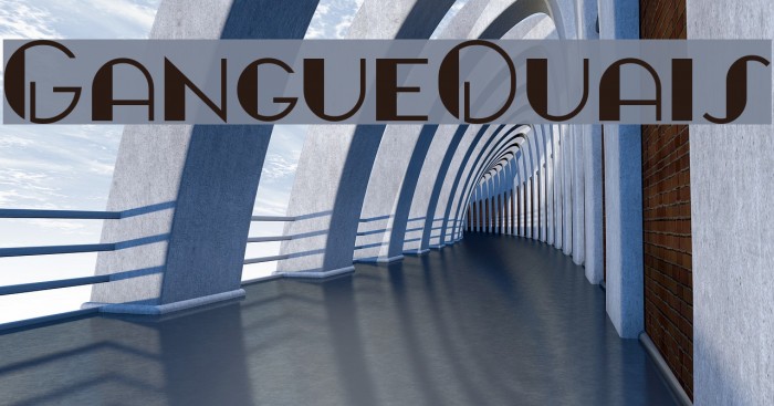 GangueOuais Font examples
