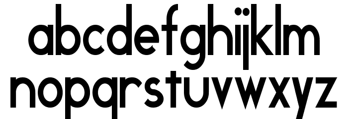 Geddes Narrow Bold フォント 小文字