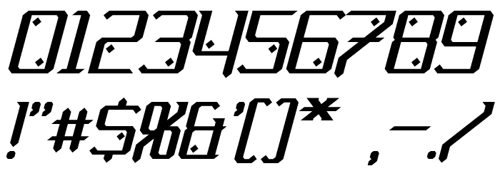 Gemcut Italic Шрифта ДРУГИЕ символов