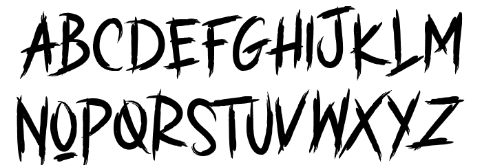 GHOST BRUSH Шрифта ВЕРХНИЙ