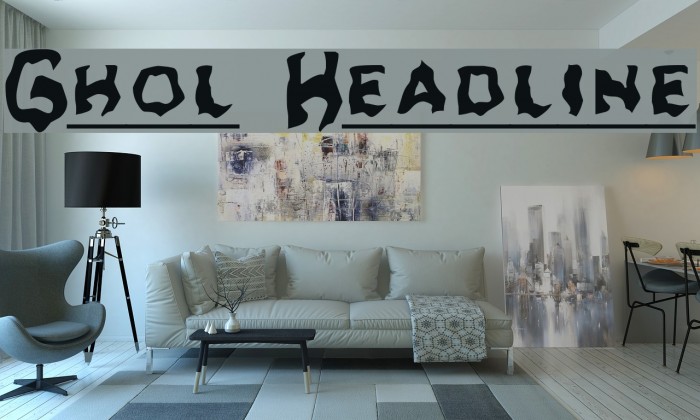 Ghoul Headline Fonte examples