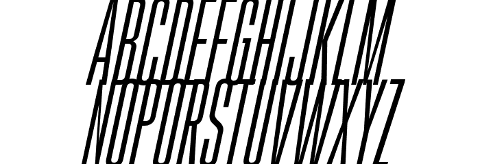 Gobold High Thin Italic Schriftart Groß