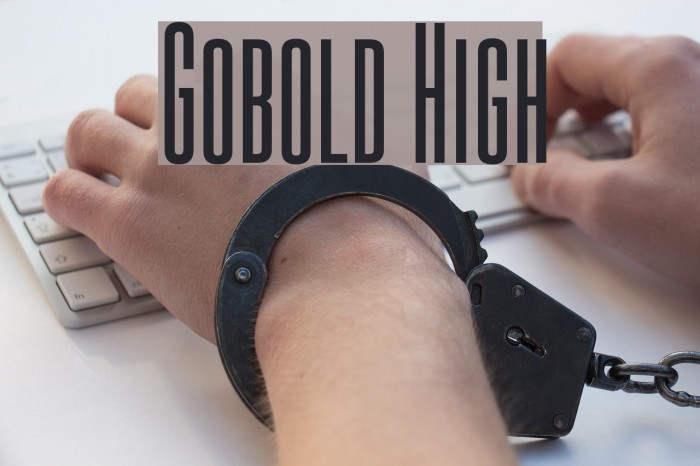 Gobold High لخطوط تنزيل examples