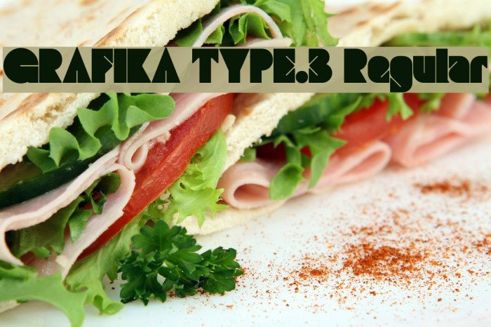 GRAFIKA TYPE.3 Regular Caratteri examples