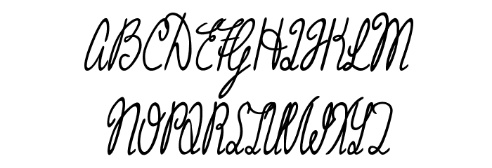 Grannie Terrill Regular Schriftart Groß