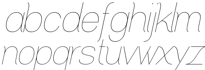 Greback Grotesque PERSONAL Light Italic Schriftart Kleinbuchstaben