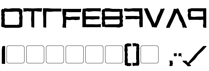 Green Martian Distressed Bold Fuentes OTROS CHARS