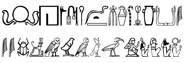 Greywolf Glyphs Шрифта ВЕРХНИЙ