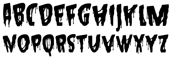 Hallowed Eve Sample 字体 大写