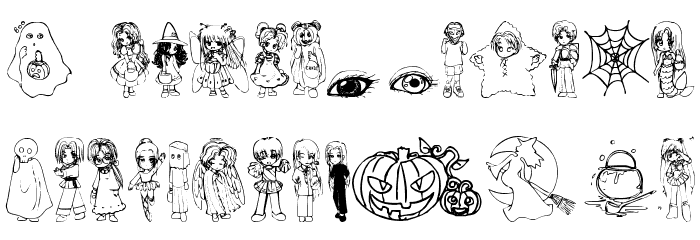 halloween2001 Font LOWERCASE