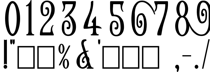 Helena-Wide フォント その他の文字