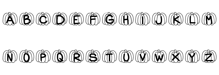 HelloPumpkin Font Litere mari