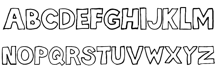 hellafont フォント 大文字