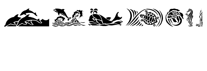 HFF Aqua Stencil Fuentes OTROS CHARS