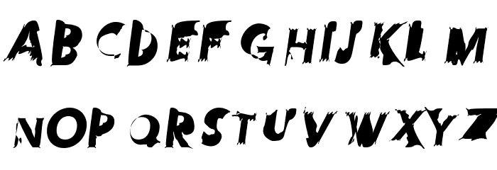 Hussar Przerywany Oblique 字体 大写