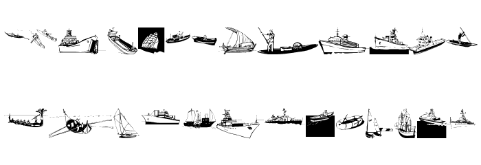 I Am Sailing Font LOWERCASE
