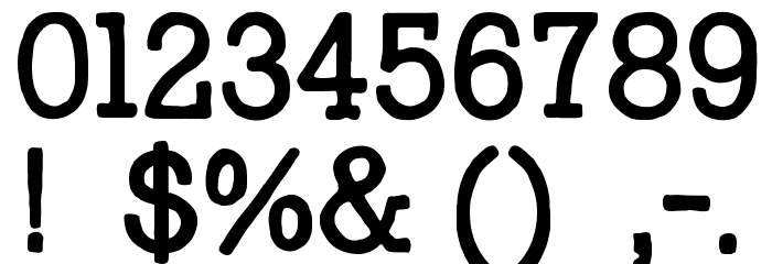 I Am a Rock Regular Font OTHER CHARS