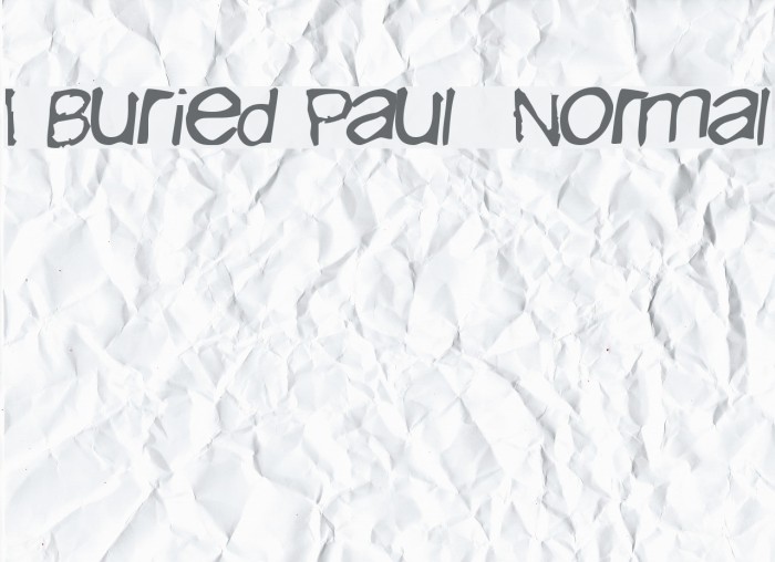 I Buried Paul Normal Fuentes examples