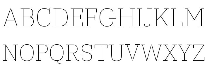 IBM Plex Serif Thin Polices MAJUSCULES