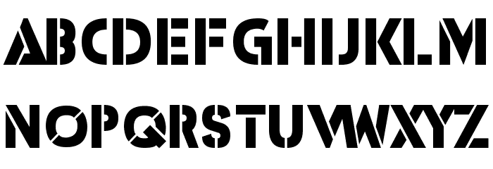ICBM SS-20 Font Litere mici