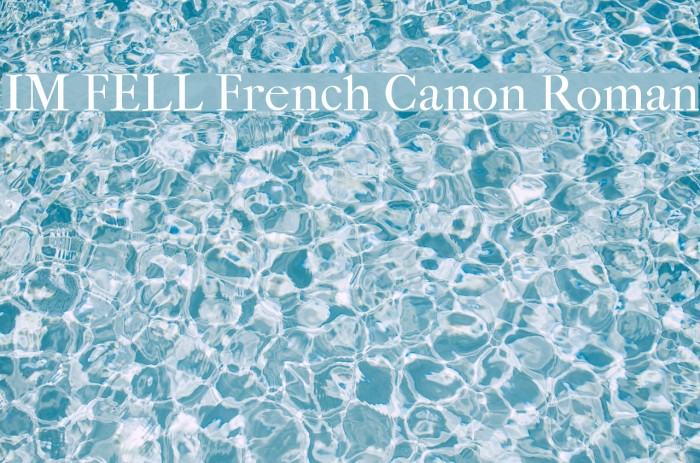 IM FELL French Canon Roman Шрифта examples