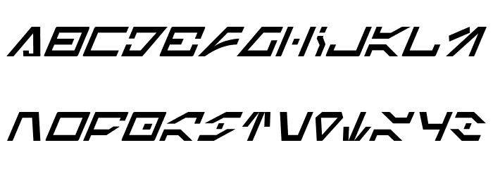 Imperial Code Italic फ़ॉन्ट अपरकेस