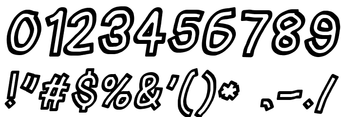 Irregular Tape Italic Fonte OUTROS PERSONAGENS