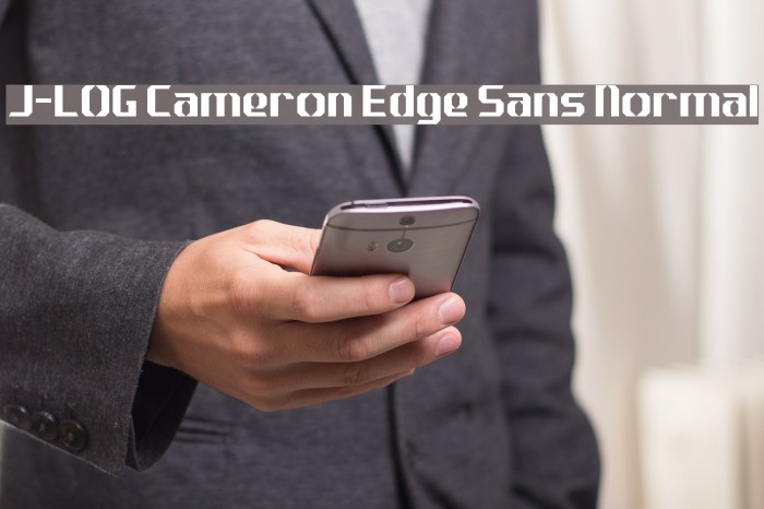 J-LOG Cameron Edge Sans Normal Fuentes examples