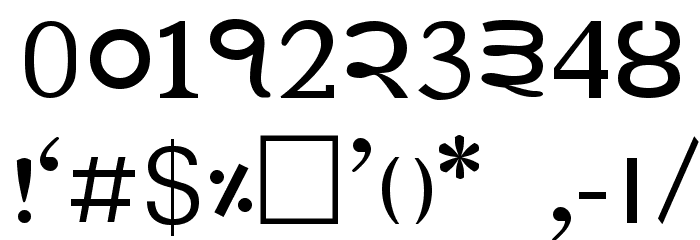 JanmejaSort1 Font Alte caractere
