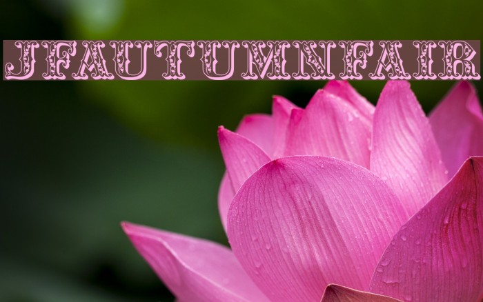 JFAutumnFair फ़ॉन्ट examples