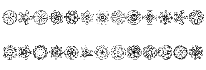JI Kaleidoscope Bats 5 Schriftart Groß