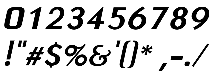 Jivita Bold Italic Шрифта ДРУГИЕ символов