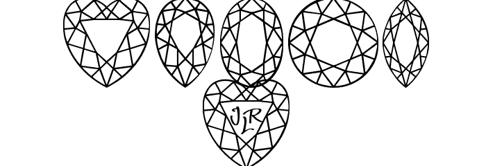 JLR Di's Gems Шрифта ДРУГИЕ символов