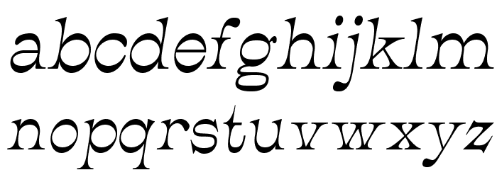JMHCajita-Italic फ़ॉन्ट लोअरकेस