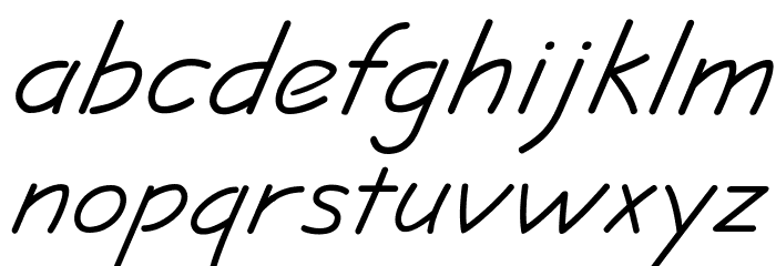 JottFLF-Italic Fuentes MINÚSCULAS
