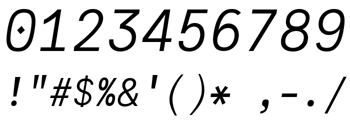 JuliaMono LightItalic 字体 其它煤焦